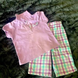 🔥🔥Toddler Girl Plaid Outfit Size 24M